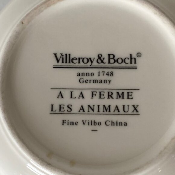 Vintage Villeroy and Boch A La Ferme Les Animaux Lidded candy box. 1748 - Picture 9 of 10